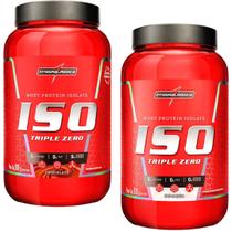 2x Iso Triple Zero 900g Chocolate e Morango Integralmedica