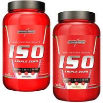 2x Iso Triple Zero 900g Morango e Baunilha Integralmedica