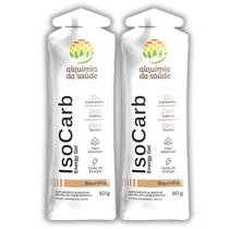 2x IsoCarb Energy Gel Alquimia da Saúde Baunilha 15 Unidades 60g - 2x IsoCarb Energy Gel Alquimia da Saúde Baunilha 15 Unidades 60g -