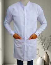 2X Jaleco Masculino Gola Padre Com Punhos E Bolso Superior