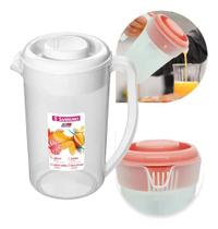 2X Jarra Agua Suco Plástico Vac Freezer Sanremo 2L