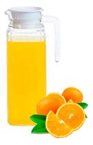 2X Jarra De Vidro Com Tampa Em Relevo Para Suco Ou Água 1100