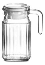 2X Jarra Suco Água Chá Gelado Com Tampa 500Ml Cor Transparen