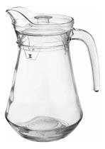 2X Jarra Vidro Com Tampa Transparente 1,3L Casambiente- Javi