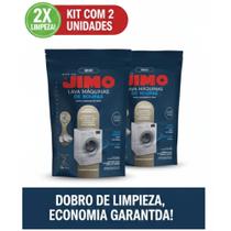 2x JIMO Pastilha Limpa Máquina ROUPAS Antiresíduos Sem Cloro Higienizador Profundo