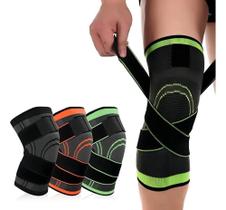2X Joelheira Compressão Ortopédica Tensor Joelho exercício funcional Vo