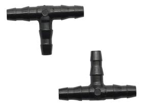 2X Jogo 10 Conexão T Para Microtubo 4Mm Para Irrigação