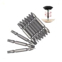 2X Jogo Bits Ponteira Dupla 65Mm Parafusadeira 10Pç Ponta Ím