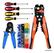 2X Jogo Chave Fenda + Alicate Crimpar + Terminias + Decapado 2X Jogo Chave Fenda + Alicate Crimpar + Terminias + Decapado