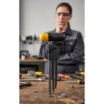 2x Jogo Chaves Allen Longa Abaulada 1.5-10mm 10 Peças Preto