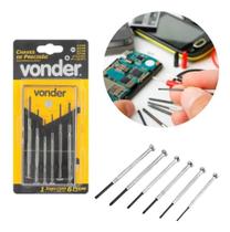 2X Jogo Chaves De Precisão Profissional Estojo 6 Pcs Relojoa 2X Jogo Chaves De Precisão Profissional Estojo 6 Pcs Relojoa