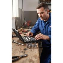 2x Jogo Chaves Soquete Catraca Reversível 40 Peças Maleta