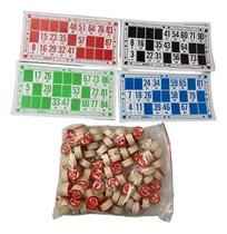 2X Jogo De Bingo 90 Pedras De Madeira E 48 Cartelas Numerada 2X Jogo De Bingo 90 Pedras De Madeira E 48 Cartelas Numerada