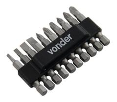 2X Jogo De Bits E Ponteiras Encaixe Sextavado 1/4 Vonder 10P