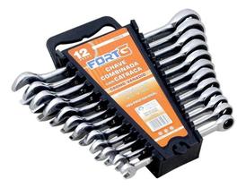 2X Jogo De Chaves Combinadas Com Catraca 12 Peças Fortgpro