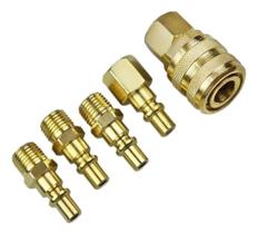 2X Jogo De Engate Rápido 1/4 Para Mangueiras 5 Peças Eda 9Qm