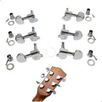 2X Jogo De Tarraxas Tarrachas Bertô 3 + 3 De Aço Cromada Bli 2X Jogo De Tarraxas Tarrachas Bertô 3 + 3 De Aço Cromada Bli