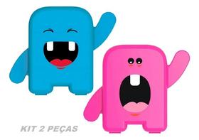 2X Kit 02 Album Dental Porta Dente De Leite Infantil Azul Ro