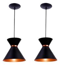 2X Kit 02 Pendente Luxo Luminária Decoração Ambiente Área Sa 2X Kit 02 Pendente Luxo Luminária Decoração Ambiente Área Sa