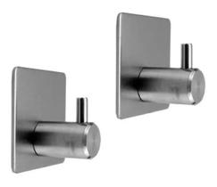 2X Kit 02 Un Gancho De Parede Adesivo Toalhas Bolsas Roupas 2X Kit 02 Un Gancho De Parede Adesivo Toalhas Bolsas Roupas