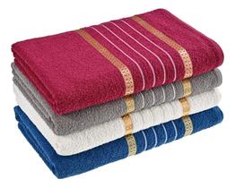 2X Kit 04 Toalhas Rosto Premium - Macia Confortável Laune Ha