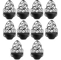 2X Kit 10 Arandelas Vasos De Plástico Suporte Parede Plantas