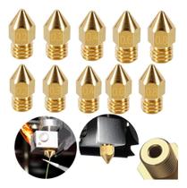 2X Kit 10 Bicos Mk8 Impressora 3D 0.2Mm 0.3Mm 0.4Mm 0.6Mm 0.