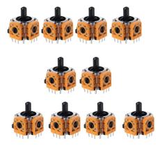 2X Kit 10 Direcional Analogico 3D Compatível Controle Ps4 Ps 2X Kit 10 Direcional Analogico 3D Compatível Controle Ps4 Ps