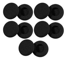 2X Kit 10 Espuma Para Headset Intelbras Top Use Sem Furo