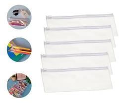 2X Kit 10 Estojo Zip Zap Cor 10 Unidades Liso 2X Kit 10 Estojo Zip Zap Cor 10 Unidades Liso