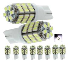 2X Kit 10 Lampada T10 42 Led Branca Pingo 6000K