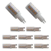 2X Kit 10 Lâmpadas Led G9 Halopim 5W Luz Branco Quente Lumi 2X Kit 10 Lâmpadas Led G9 Halopim 5W Luz Branco Quente Lumi