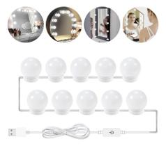 2X Kit 10 Luz De Espelho Camarim Maquiagem Led 3 Tons Cores 2X Kit 10 Luz De Espelho Camarim Maquiagem Led 3 Tons Cores