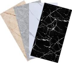 2X Kit 10 Placas Adesiva Mármore 3D Auto Colante Parede 60X3