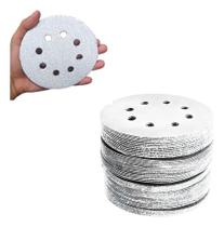 2X Kit 10 Un. Disco De Lixa Pluma 125Mm Grãos Variados Quant