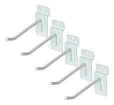 2X Kit 100 Gancho Para Painel Canaletado Cor Branco 5Cm Mfl 2X Kit 100 Gancho Para Painel Canaletado Cor Branco 5Cm Mfl