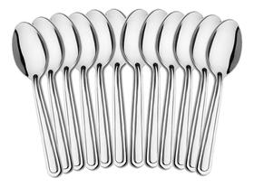 2X Kit 12 Colheres De Sopa Mesa Aço Inox