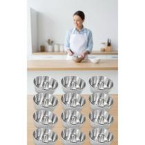 2x Kit 12 Mini Formas Pudim Vulcão Alumínio N10 200ml