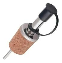 2X Kit 2 Bicos Dosador Inox Com Rolha E Tampa P Garrafas Aze