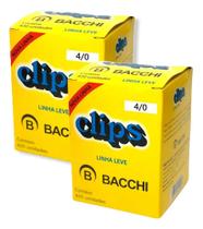 2X Kit 2 Caixas Clips Para Papel Bacchi Galvanizado Papelari