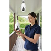 2x Kit 2 Câmeras Lâmpada IP Wi-Fi 360 Visão Colorida HD