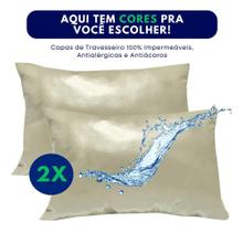 2X Kit 2 Capas Para Travesseiro Protetor Antiácaro Macio E S 2X Kit 2 Capas Para Travesseiro Protetor Antiácaro Macio E S
