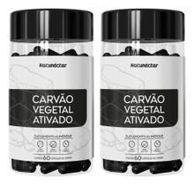 2X Kit 2 - Carvão Vegetal Ativado 60 Cápsula - Natunéctar Sa