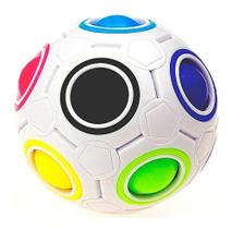 2X Kit 2 Cubo Mágico Bola Fidget Puzzle Rainbow Anti Estress