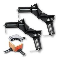 2X Kit 2 Grampo Canto Angular Aperto 90 Graus Esquadro Morsa 2X Kit 2 Grampo Canto Angular Aperto 90 Graus Esquadro Morsa