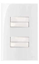 2X Kit 2 Interruptor Duplo 10A 4 Teclas Sleek 4X2 Margirius