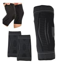 2X Kit 2 Joelheira Compressão Ajustável Tensor Alívio Exercí 2X Kit 2 Joelheira Compressão Ajustável Tensor Alívio Exercí