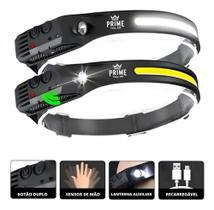 2X Kit 2 Lanterna De Cabeça Led Super Forte Resistente Água