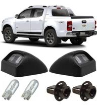 2X Kit 2 Lanterna Luz Placa Gm S10 Com Lampada E Soquete