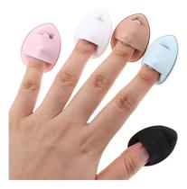 2X Kit 2 Mini Esponjas De Maquiagem Para Dedo Almofada Puff